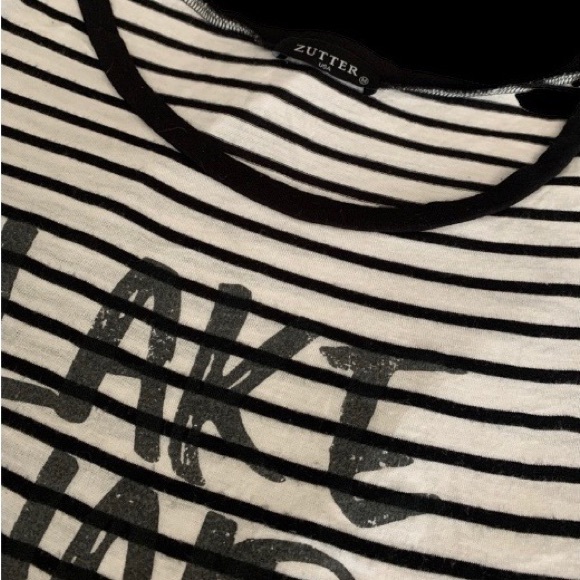 ZUTTER USA Lake Hair Don’t Care Black & White Top or Dress Swim Suite Cover Up - Picture 4 of 9